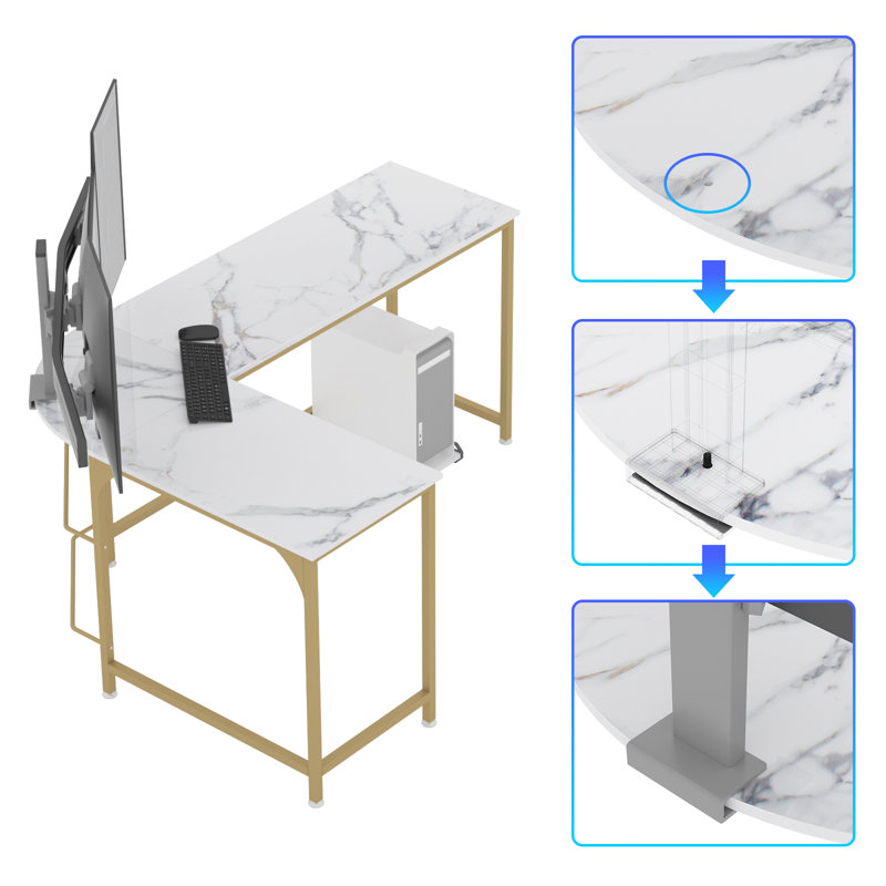 Etta Avenue™ Rory Reversible LShape Desk & Reviews Wayfair Canada